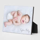 Foto Kalligrafie Naam Nieuwe Baby Fotoplaat (Zijkant)