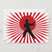 Foto Karate Kind Martial Arts Cobra Kai Invitation Kaart (Achterkant)