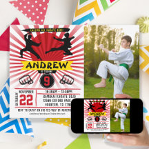 Foto Karate Kind Martial Arts Cobra Kai Invitation