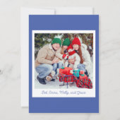 Foto Kardinaal Krans Blauw Vakantie Kaart (Achterkant)