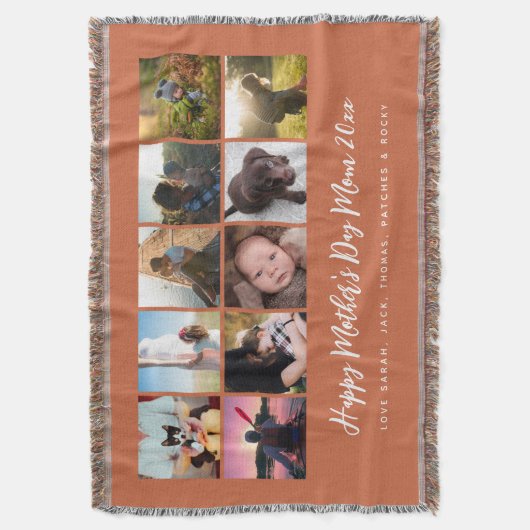 Foto Keepomwille Moederdag Terracotta Deken (Voorkant Verticaal)