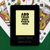 Foto Keepsake en Huwelijksdatum Douane Pokerkaarten