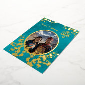 Foto Kersenbloesem Tibetaanse bruiloft Folie Uitnodiging (Gedraaid)