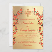 Foto Kersenbloesem Tibetaanse bruiloft Kaart (Achterkant)