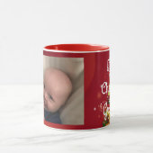 Foto Kerst Baby Gift voor Oma Coffee Cup Mok (Midden)