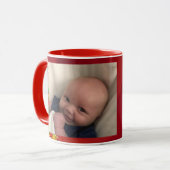 Foto Kerst Baby Gift voor Oma Coffee Cup Mok (Voorkant links)