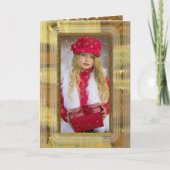 Foto Kerst Elegant Vakantie Kaart (Voorkant)