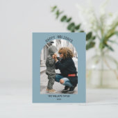 Foto: Kerst en Nieuwjaar Groeten Feestdagenkaart (Staand voorkant)