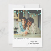  Foto Kerst Kaart - Blauwe Lichten (Voorkant)