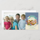 Foto Kerst Kaart - Geboorte Scène (Voorkant / Achterkant)