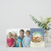 Foto Kerst Kaart - Geboorte Scène (Staand voorkant)