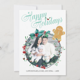 Foto Kerst Kaart - Gingerbread Man