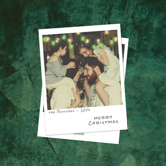  Foto Kerst Kaart Groen & Geel Licht