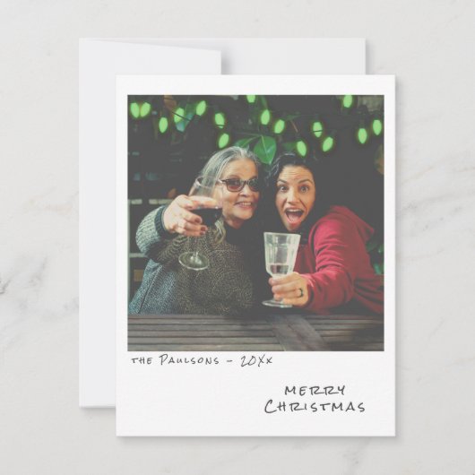 Foto Kerst Kaart - Groen Licht (Voorkant)