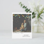  Foto Kerst Kaart - Meerkleurige Lichten (Staand voorkant)