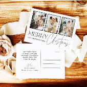 Foto Kerst Kaart, Moderne Vrolijke Kerst Feestdagenkaart