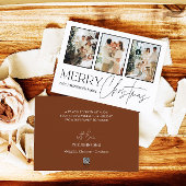 Foto Kerst Kaart, Moderne Vrolijke Kerst Feestdagenkaart