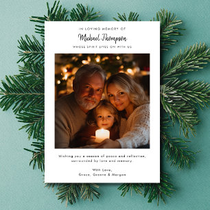 Foto Kerst Kaart na een dood in familie