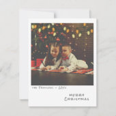  Foto Kerst Kaart - Rood & Geel Licht (Voorkant)