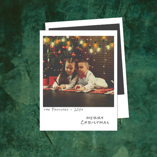  Foto Kerst Kaart - Rood & Geel Licht