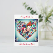 Foto Kerst Kaart voor Nieuwe Koppels (Staand voorkant)