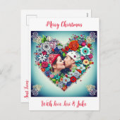 Foto Kerst Kaart voor Nieuwe Koppels (Voorkant / Achterkant)