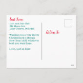 Foto Kerst Kaart voor Nieuwe Koppels (Achterkant)