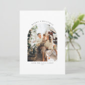 Foto Kerst Kaarten | Minimalistische kerst Kaart (Staand voorkant)