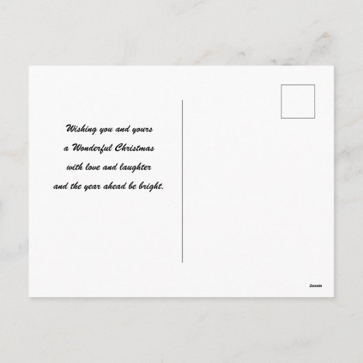 Foto Kerst krans Briefkaart (Achterkant)