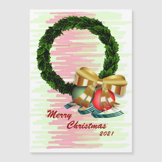 Foto Kerst Krans Magnetische Kaart (Voorkant)