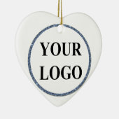 Foto Kerst Ornament ADD LOGO Simple Engaged (Rechts)