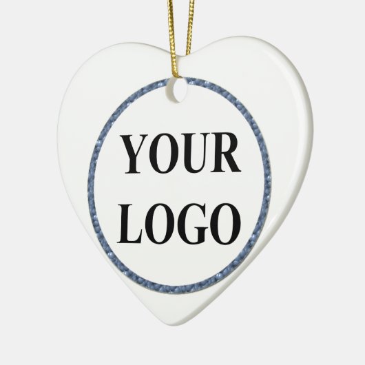 Foto Kerst Ornament ADD LOGO Simple Engaged (Links)