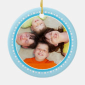 FOTO KERST ORNAMENT:: feestelijke uil 3 Keramisch Ornament (Achterkant)