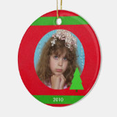 Foto Kerst Ornament met Jaar (Links)