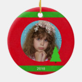 Foto Kerst Ornament met Jaar (Achterkant)