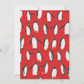 Foto Kerst Pengoen Vrolijkheid Feestdagenkaart (Achterkant)