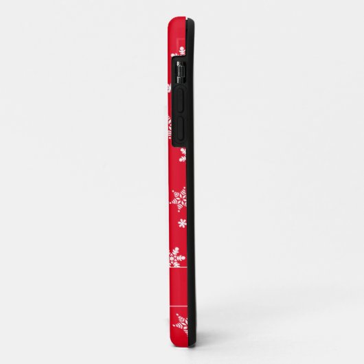 Foto Kerst Rood Schattige rendier Wit Script Case-Mate iPhone Case (Achterkant/links)
