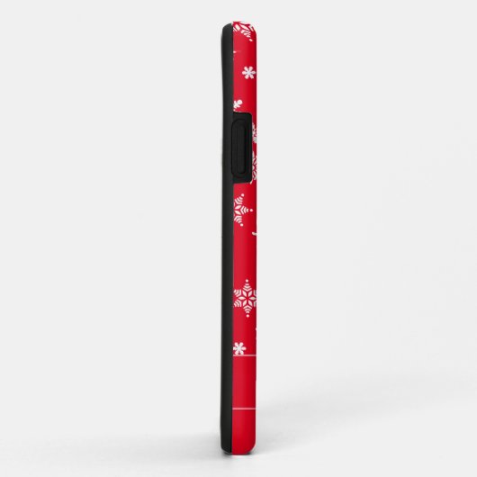Foto Kerst Rood Schattige rendier Wit Script Case-Mate iPhone Case (Achterkant/rechts)