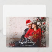 Foto Kerst Rustiek Feestdagenkaart (Voorkant / Achterkant)