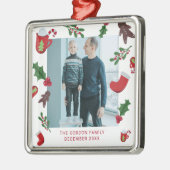 Foto Kerst Schattigee koekjes Metalen Ornament (Links)