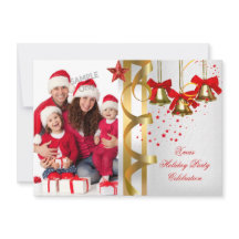 Foto Kerst Vakantie Kerstfeest Wit Goud Rood