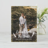 Foto Kerst Zwangerschap Aankondiging Kaarten (Staand voorkant)