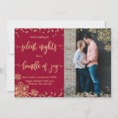 Foto Kerst Zwangerschap Aankondiging Kaarten (Voorkant)