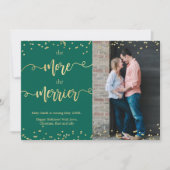 Foto Kerst Zwangerschapsaankondiging Kaarten Groen (Voorkant)