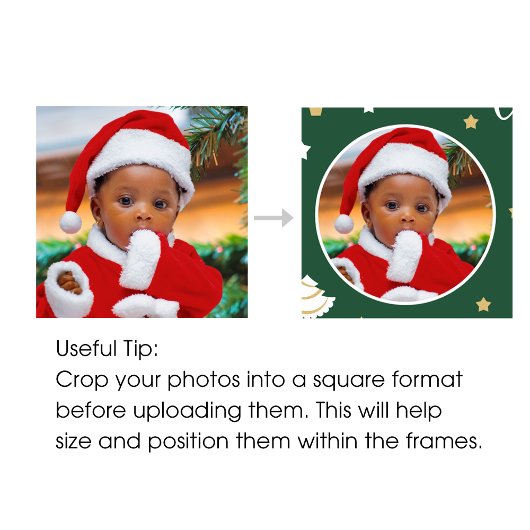 Foto kerstbomen Eigen naam rood Cadeaupapier