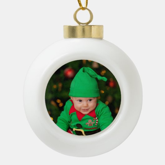 Foto kerstboom - cadeau Ornament DIY (Voorkant)