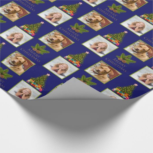 Foto Kerstboom Cadeaupapier (Hoek)