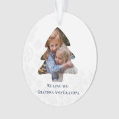 Foto Kerstboom Sjabloon Grootouders Ornament (voorkant)