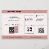 Foto Kerstcadeau Certificaat Promotionele Flyer (Achterkant)