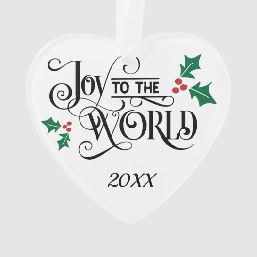 Foto Kerstcadeau Ornament w jaar of tekst (achterkant)